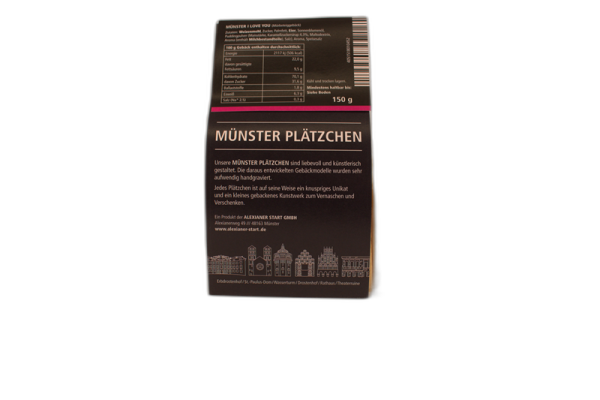 Alexianer - Butterplätzchen "Münster I Love you" (150g)